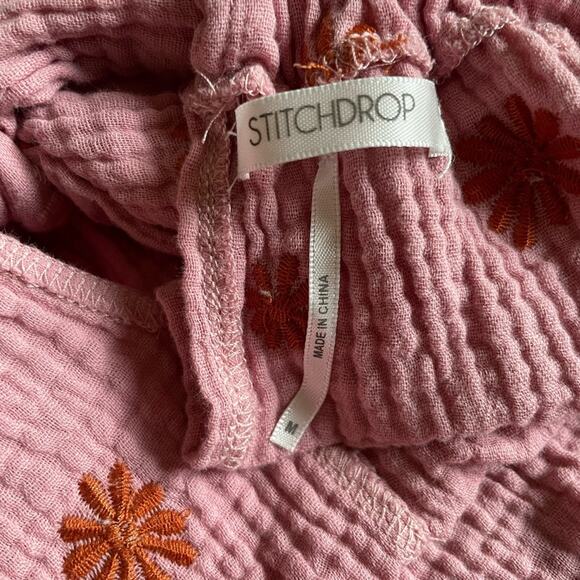 Womens/Teens Pink Floral Dress Size Medium Cottagecore Spring Stitch Drop Plus - Picture 4 of 5